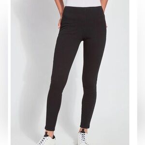 Lysse Toothpick Denim leggings black